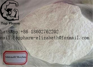 Sildenafil Mesylate Erkek Geliştirme Steroidleri Cas 139755-91-2 Farmasötik Malzeme beyaz toz bobybuilding %99 saflık